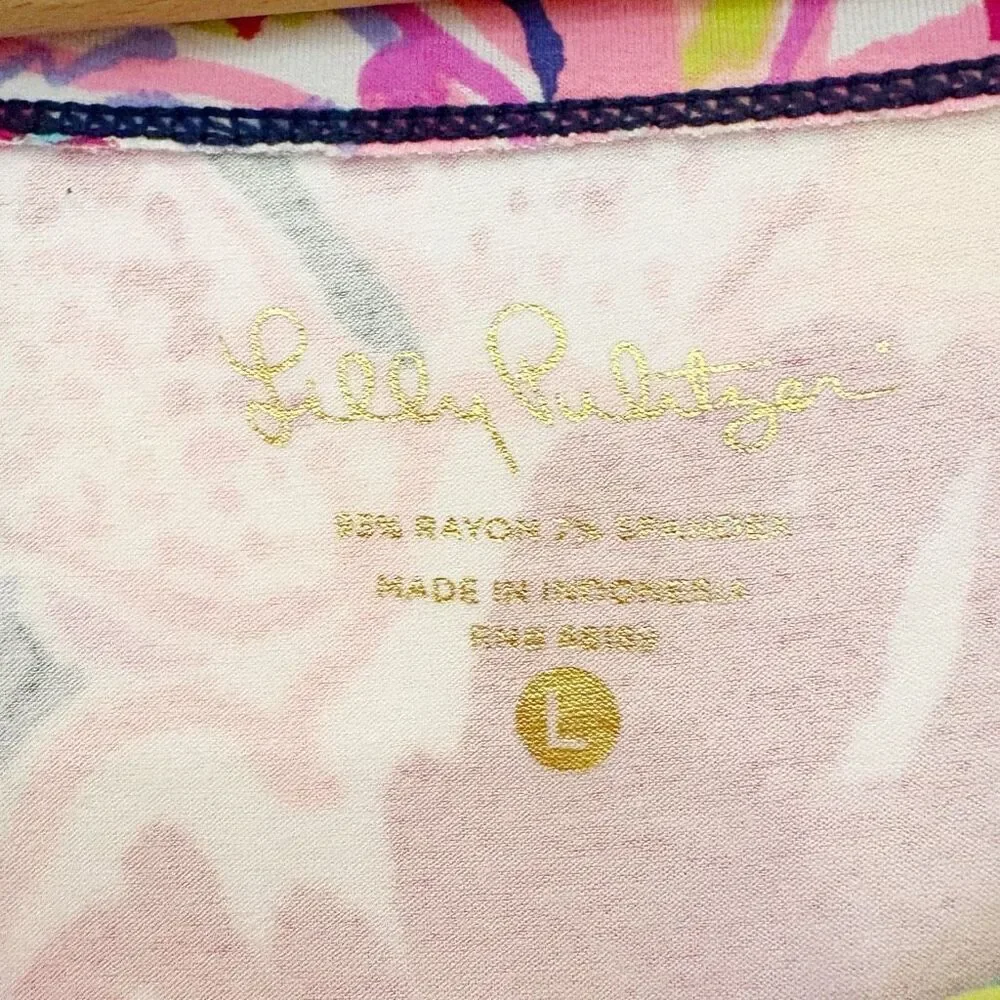 Lilly Pulitzer Sophie Dress Size Large Floral Stretch